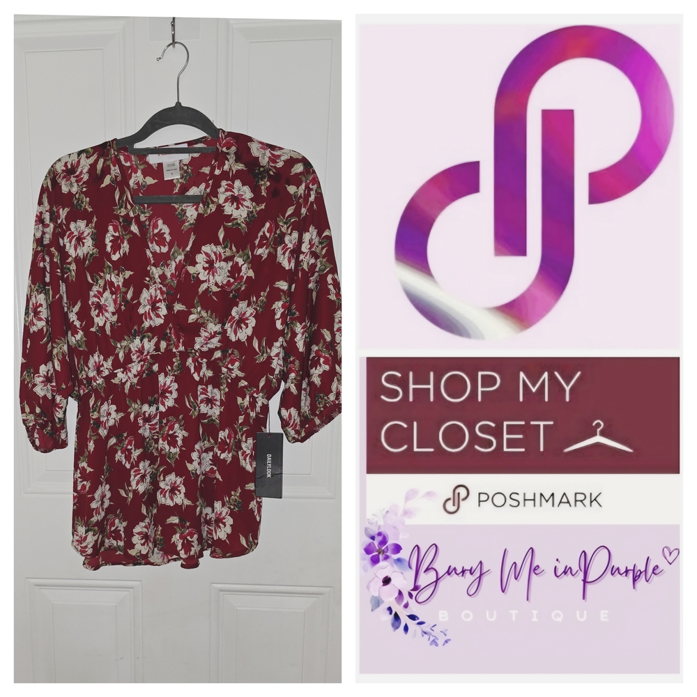 FLORAL V-NECK BLOUSE